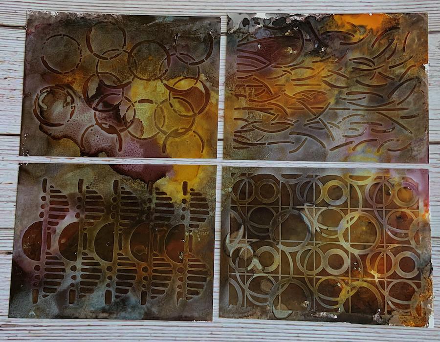 Painted Pieces from Stencils used in Class - image 2 - student project