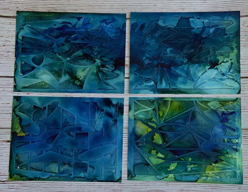 Painted Pieces from Stencils used in Class - image 7 - student project