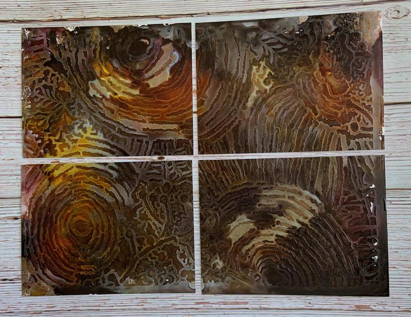 Painted Pieces from Stencils used in Class - image 6 - student project