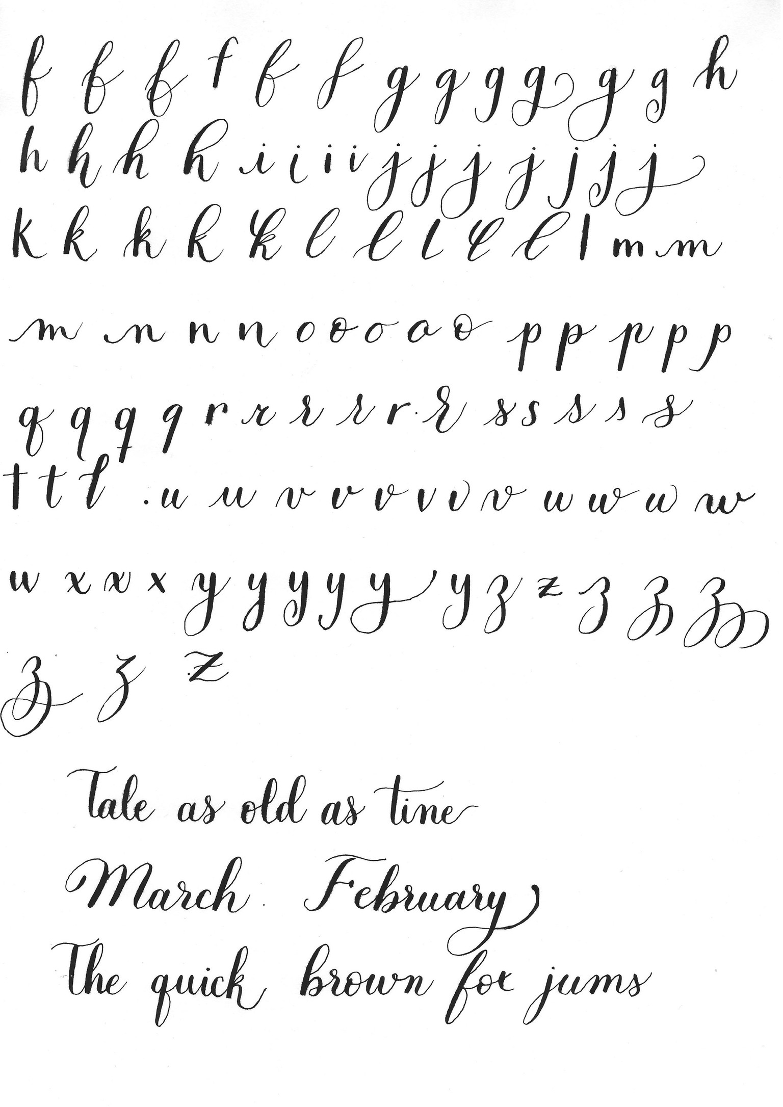 Introduction to Modern Calligraphy for Beginners - image 4 - student project
