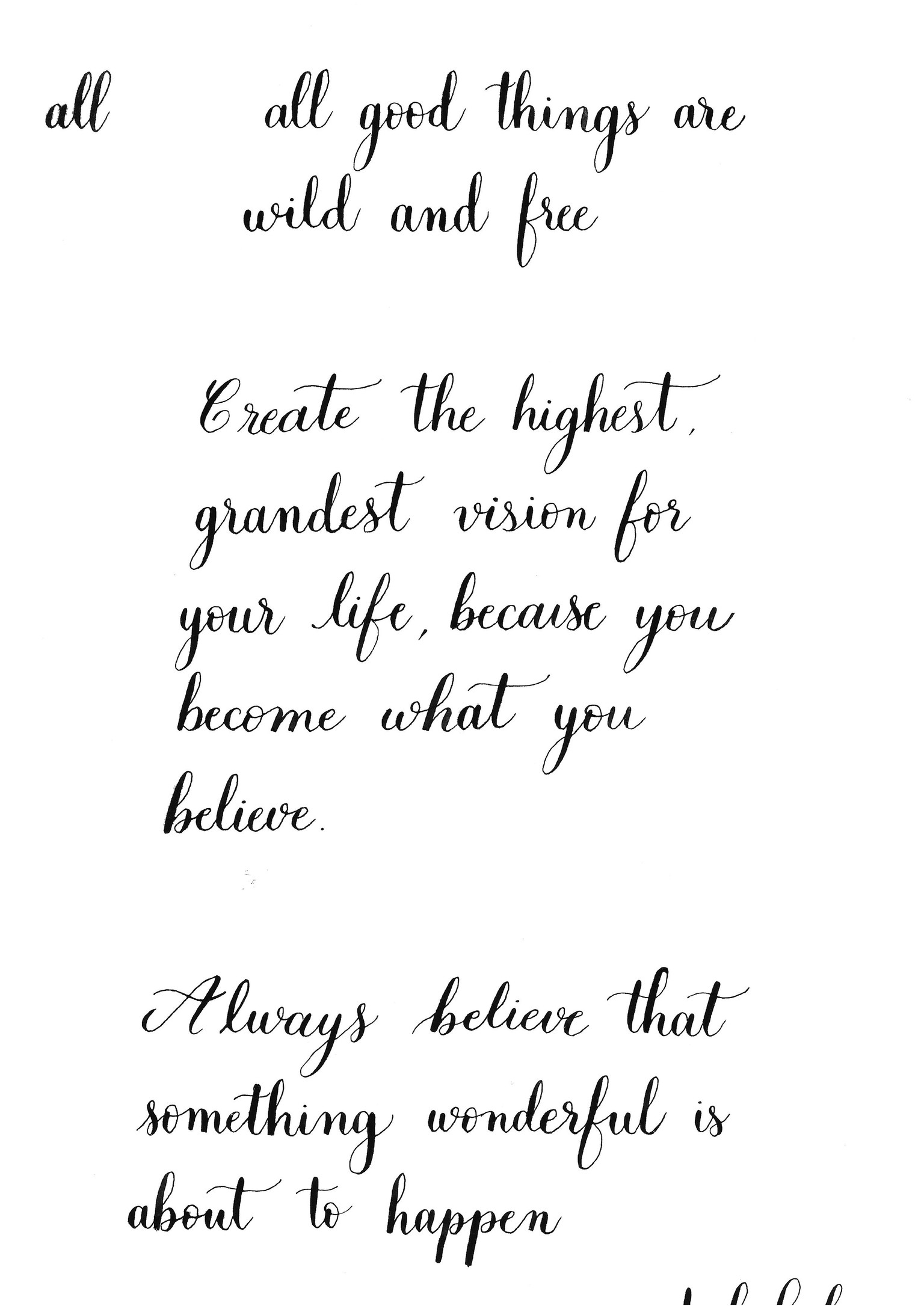 Introduction to Modern Calligraphy for Beginners - image 5 - student project