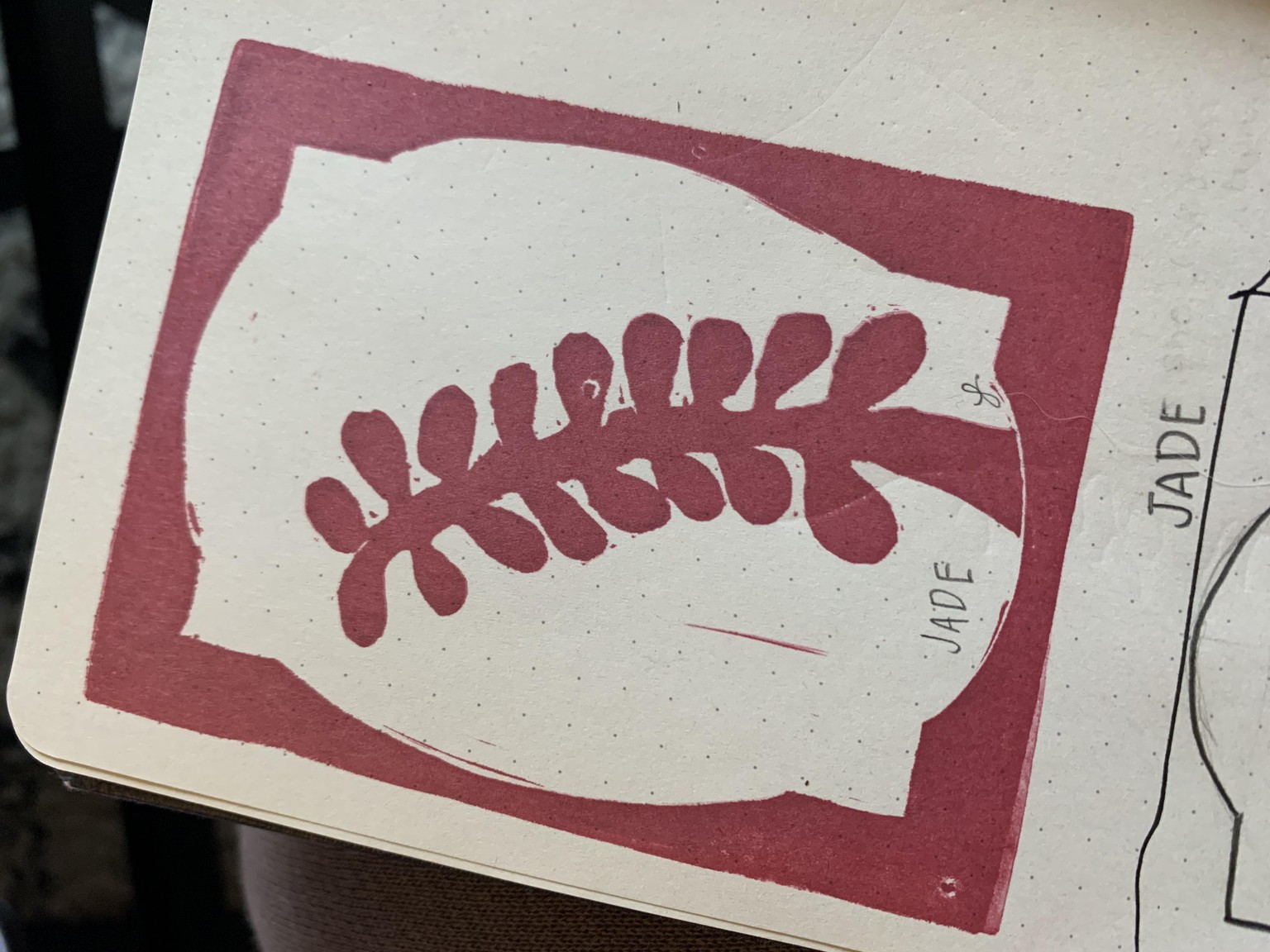 JADE rubber stamp - image 1 - student project