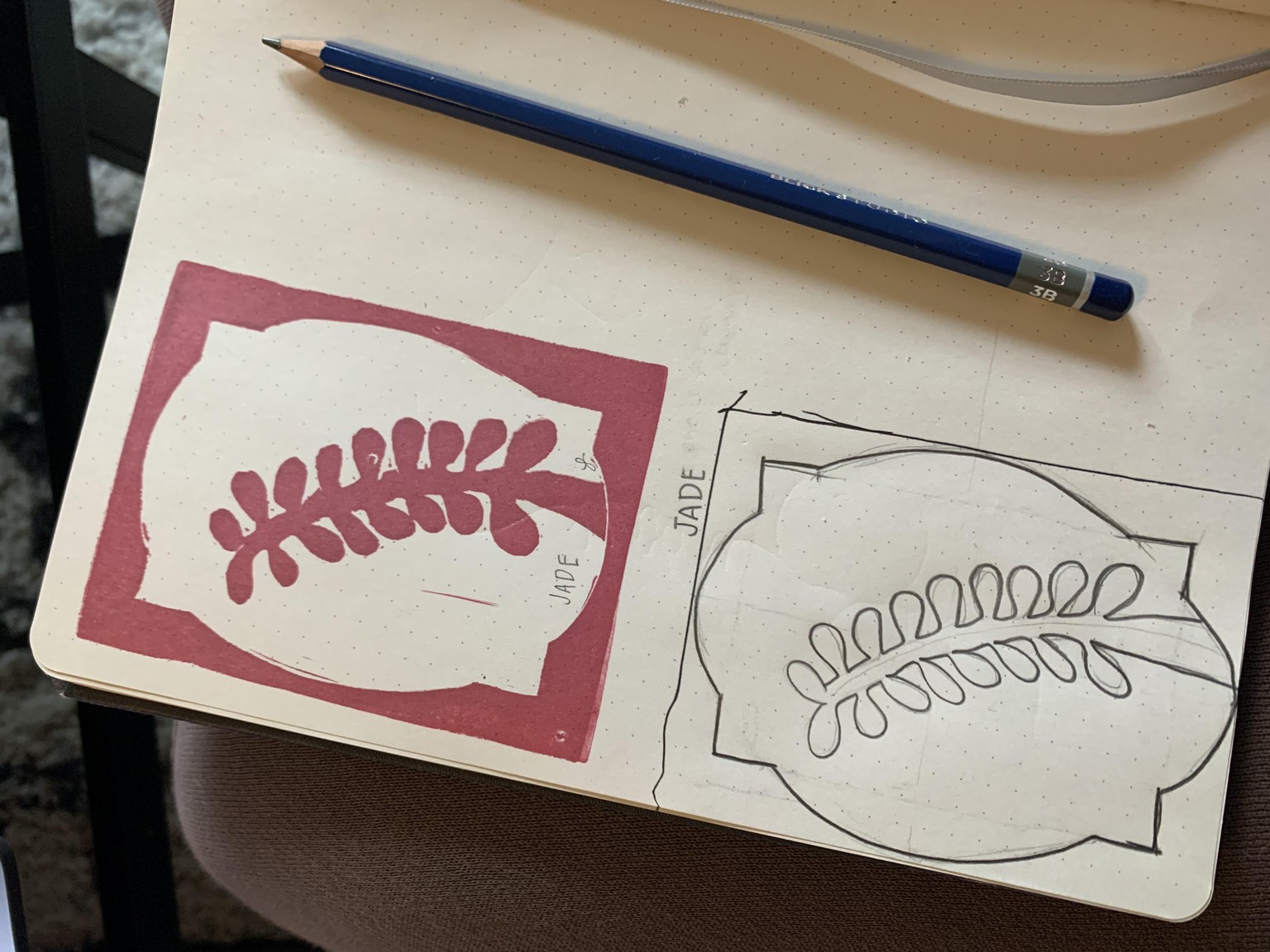 JADE rubber stamp - image 2 - student project