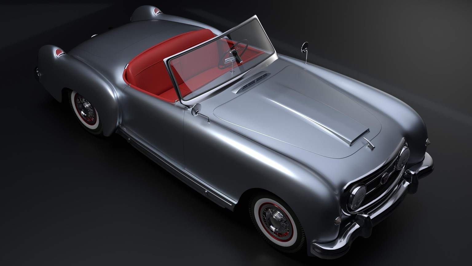 Vintage car (Nash Healey 1952) - image 3 - student project