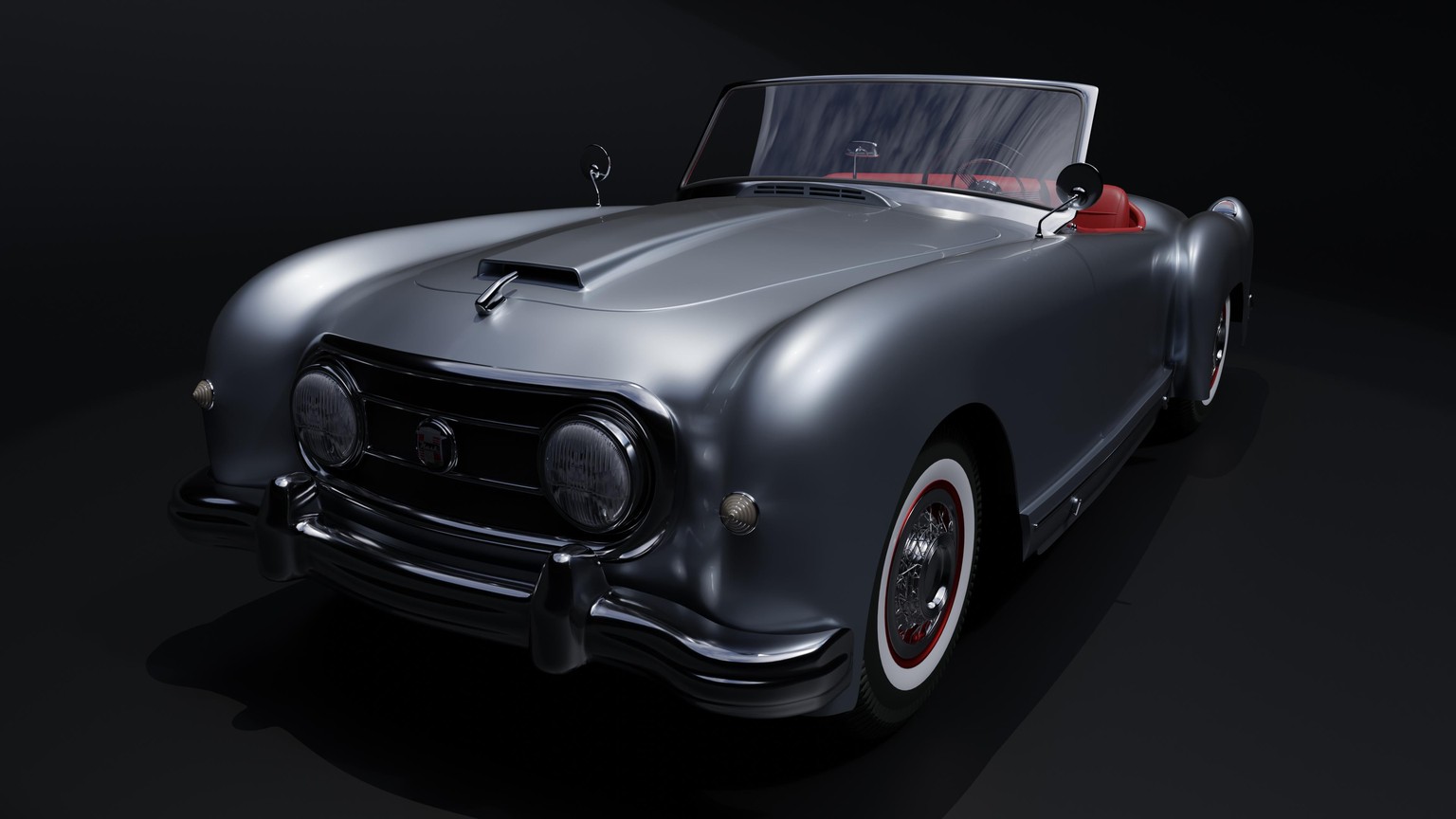 Vintage car (Nash Healey 1952) - image 1 - student project