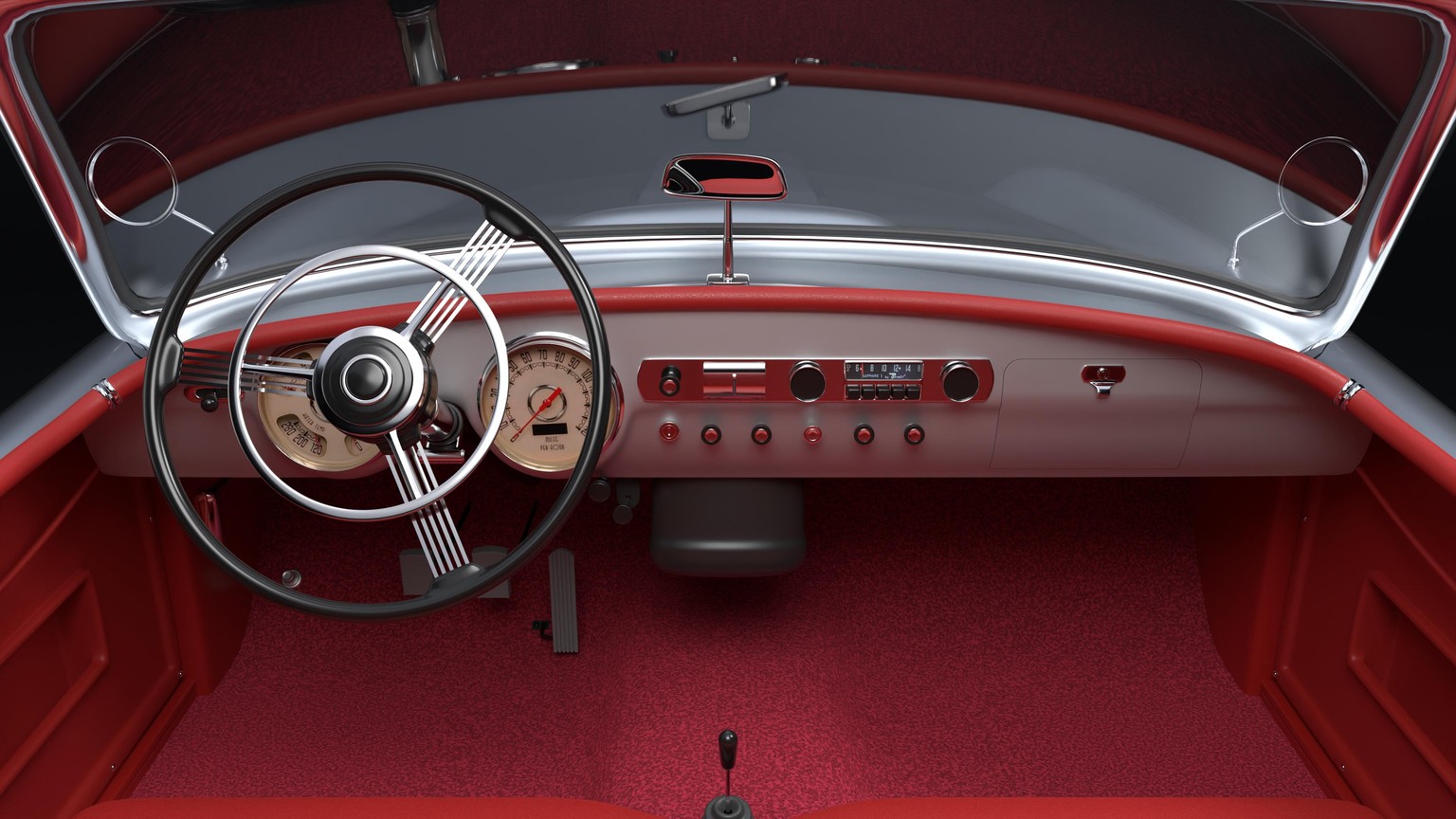Vintage car (Nash Healey 1952) - image 4 - student project