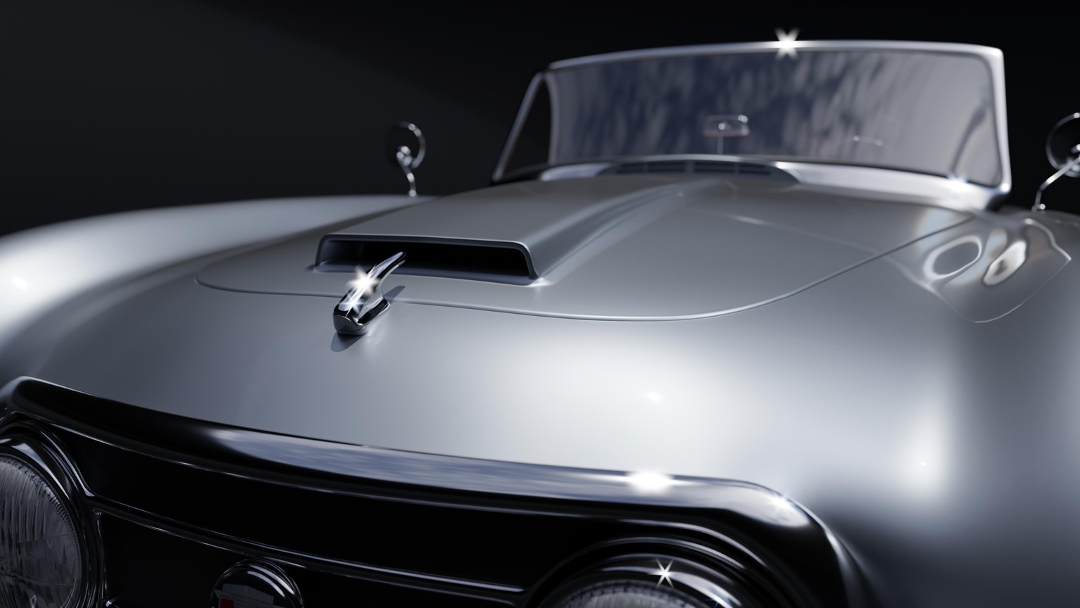 Vintage car (Nash Healey 1952) - image 2 - student project