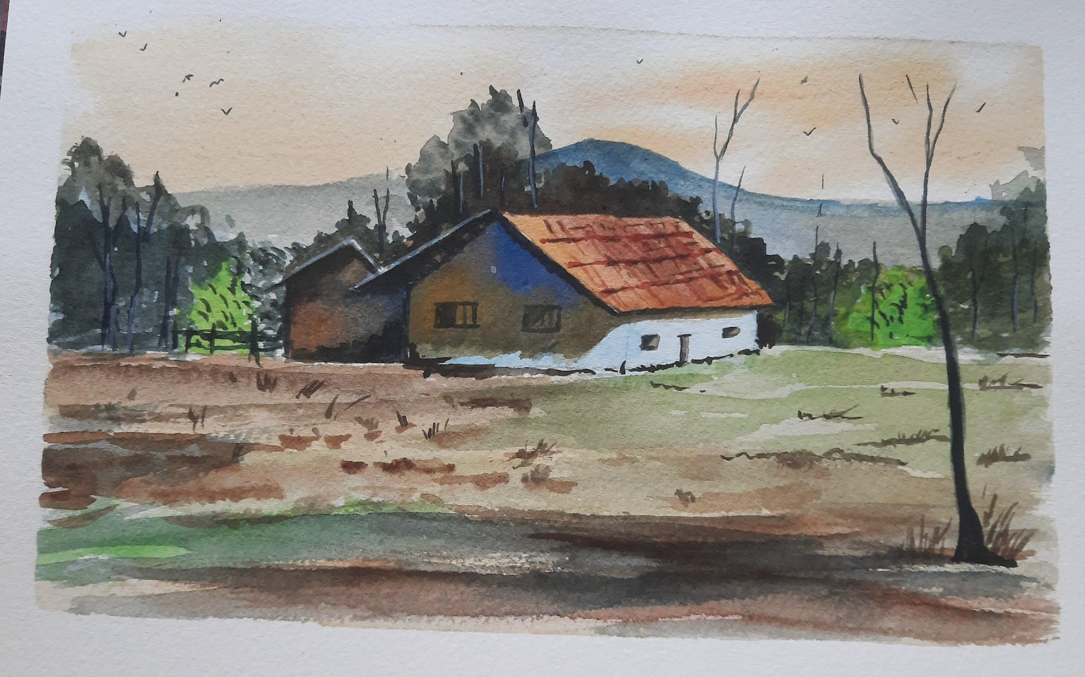 Water color landscape - image 1 - student project