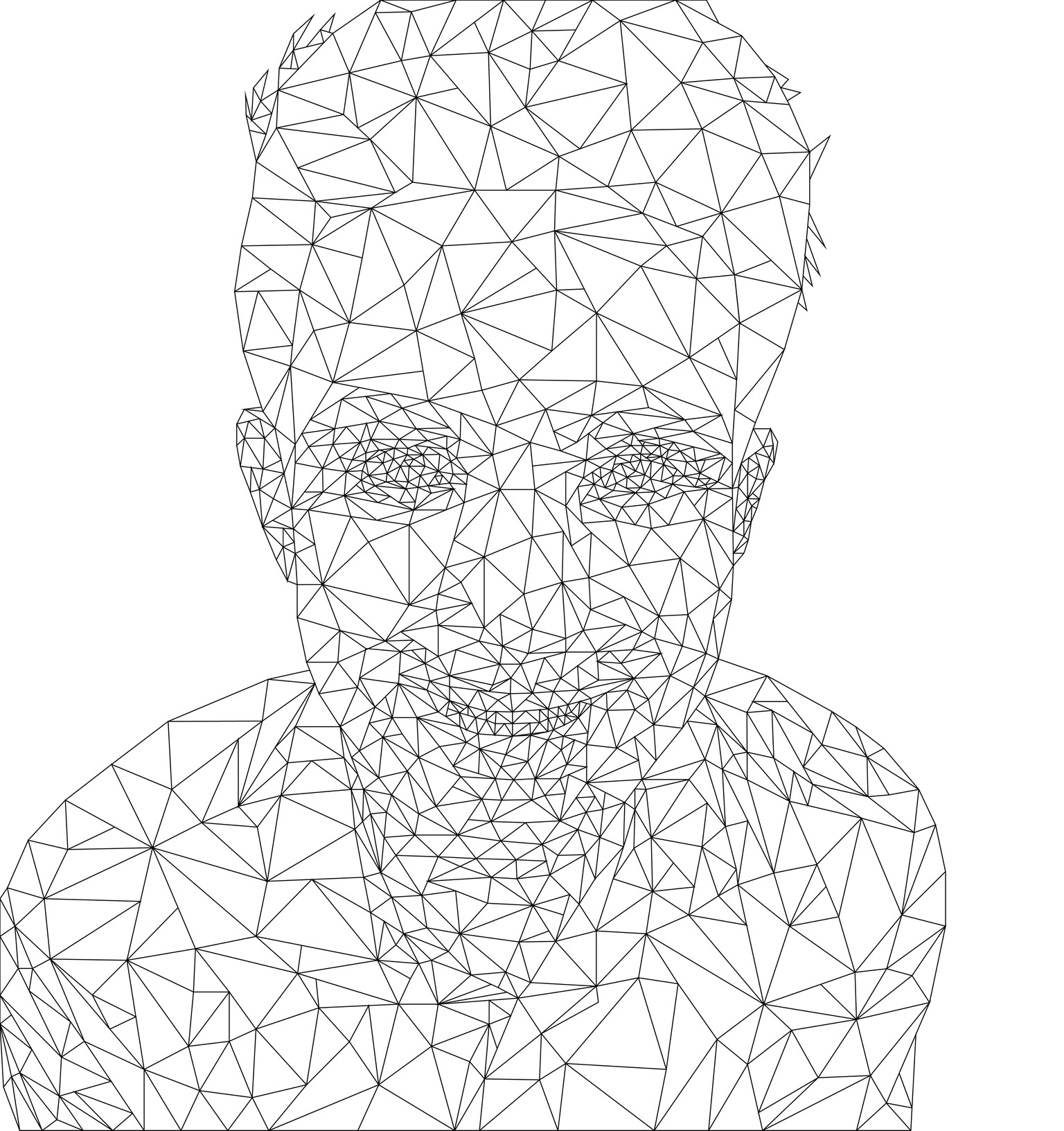 Low Poly Portrait - image 2 - student project