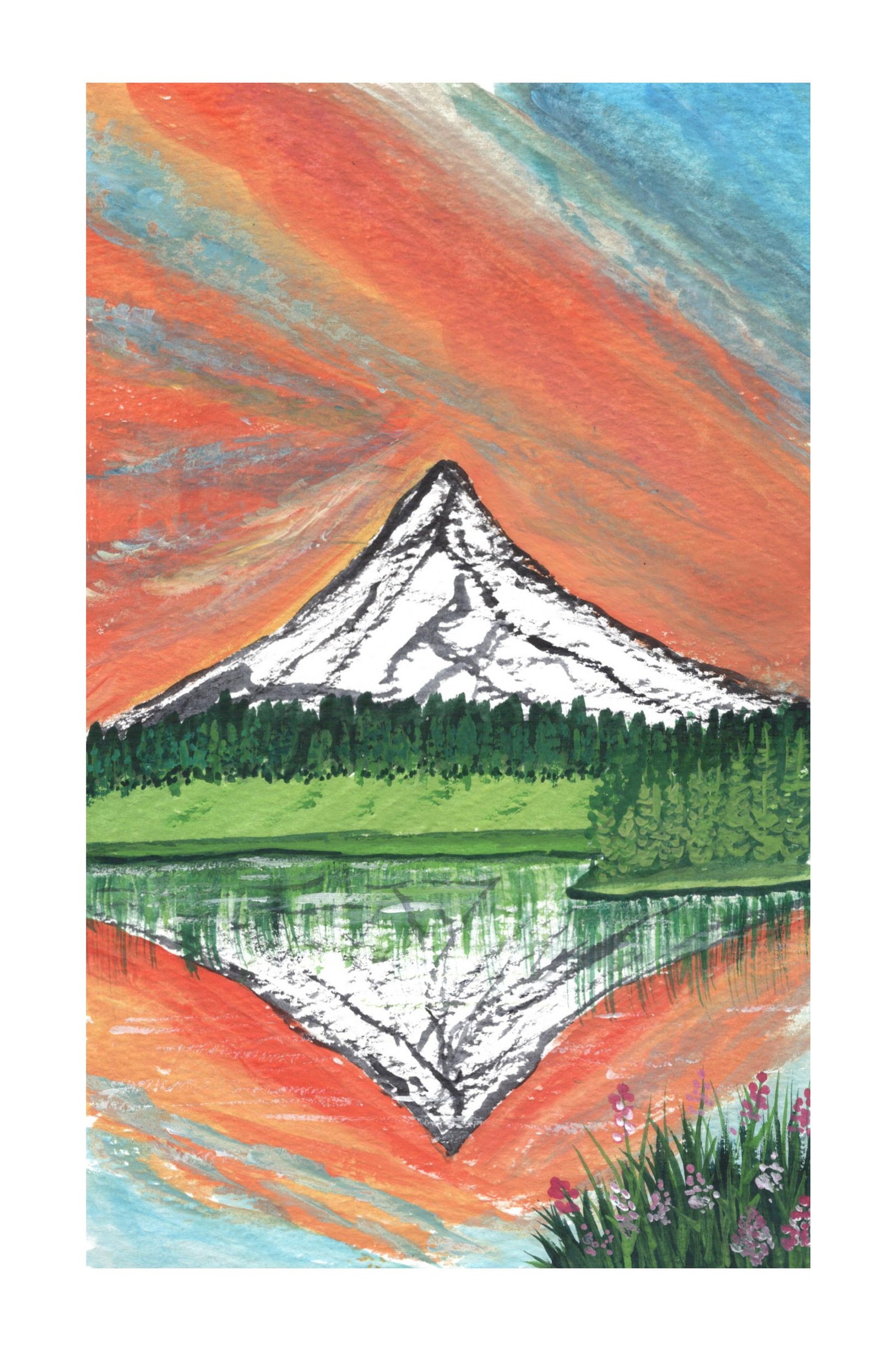 gouache sunset practice - image 4 - student project