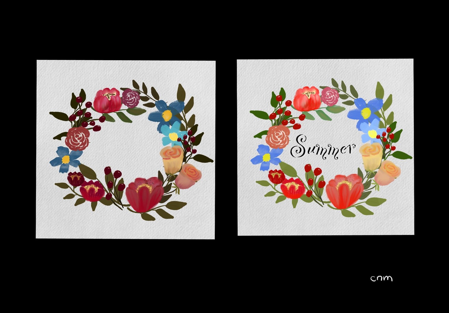 Floral wreath - image 1 - student project