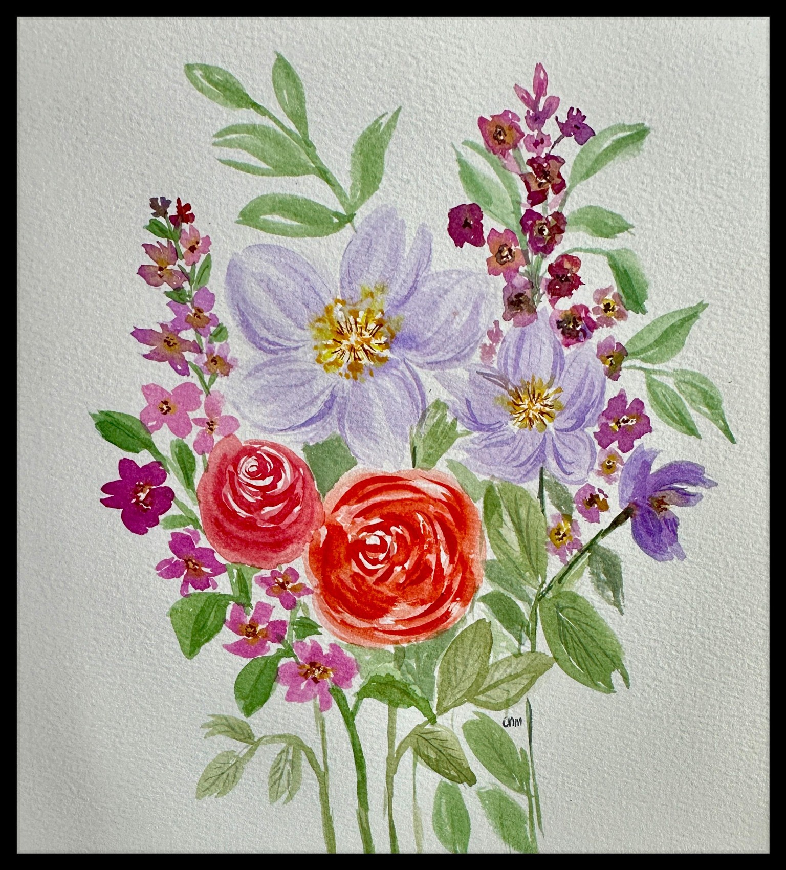 loose floral painting - image 1 - student project