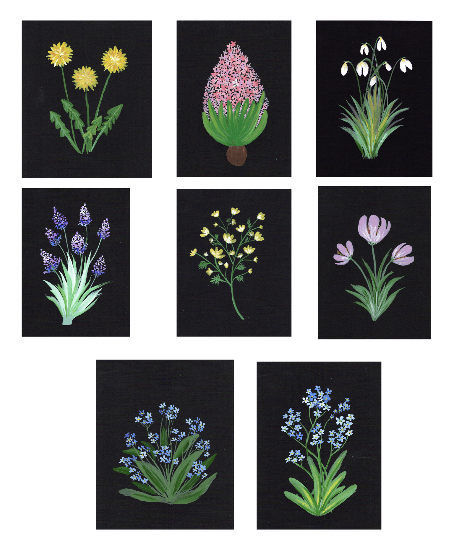 Flowers with gouache - image 1 - student project