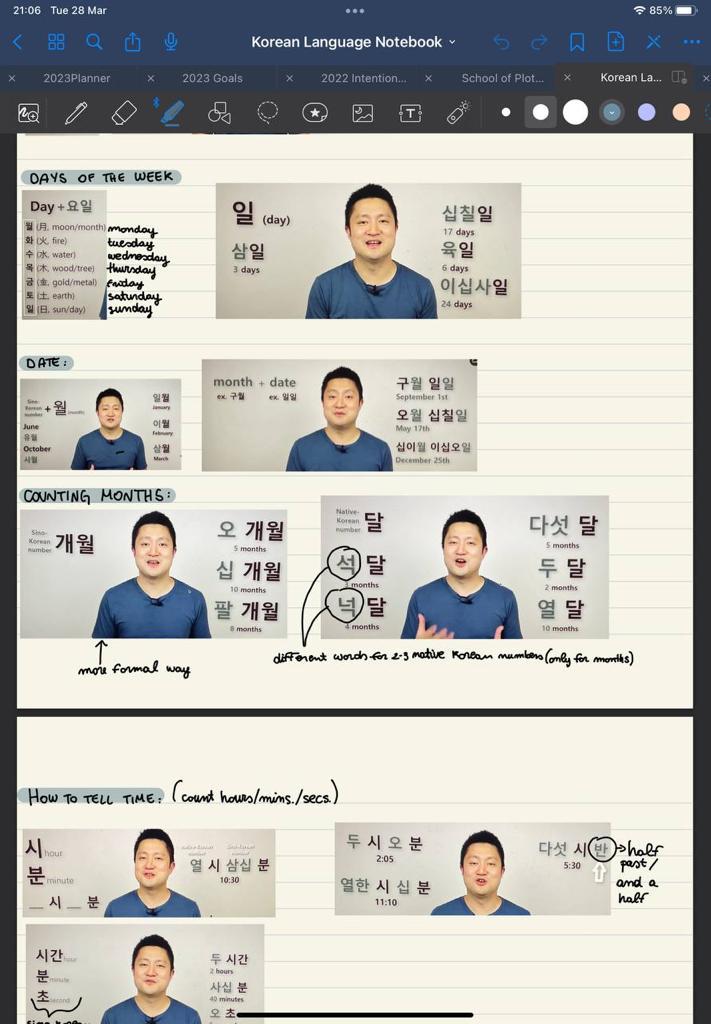 Korean course 2 notes - image 1 - student project