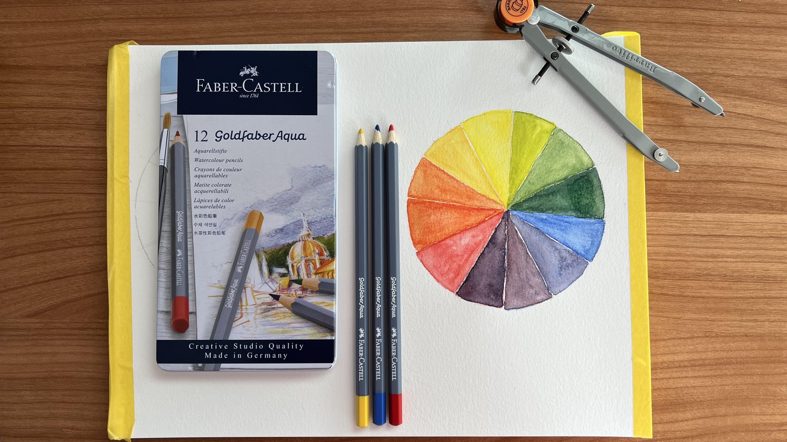 Watercolour Pencils Color Wheel - image 1 - student project