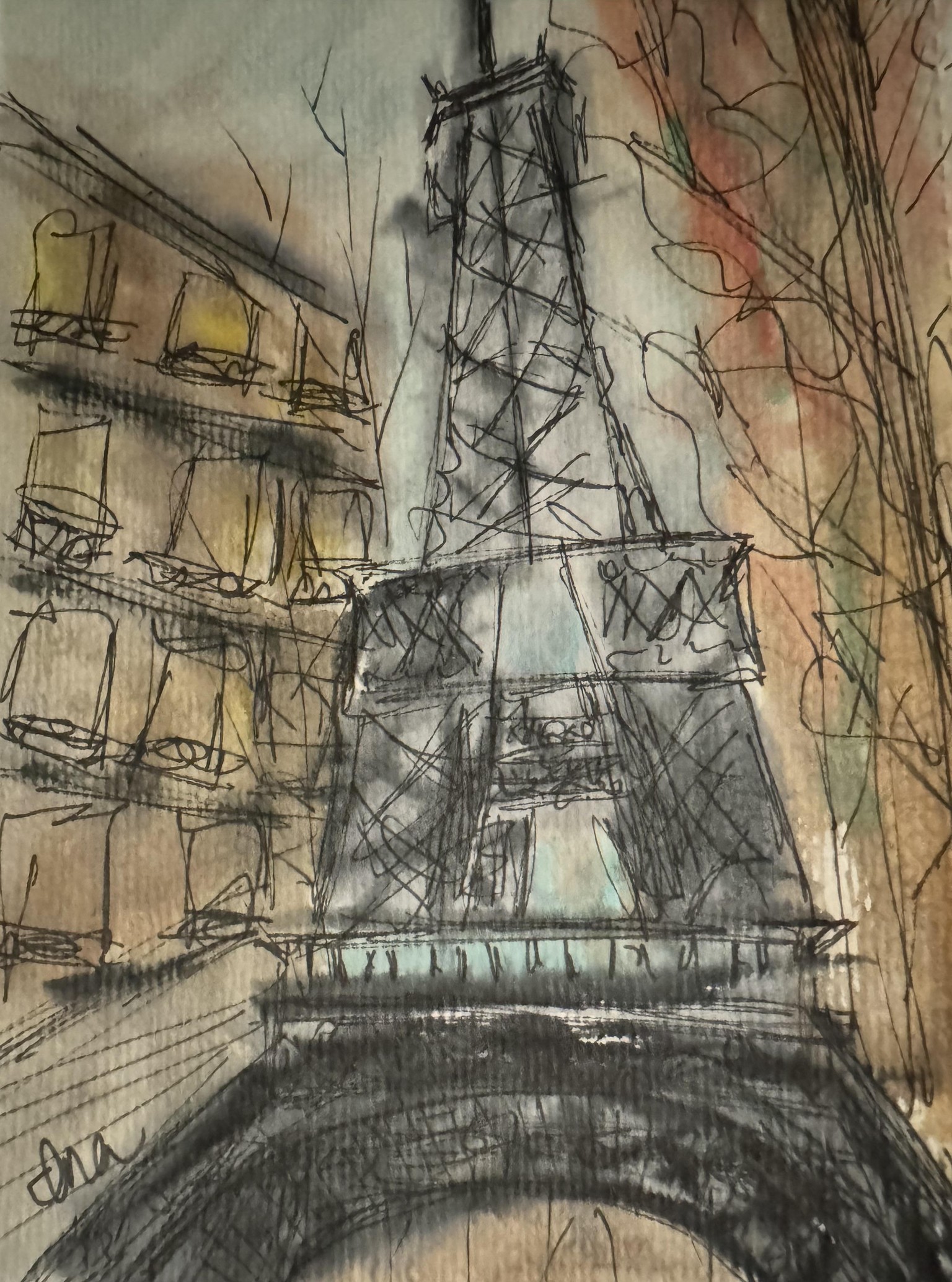 Urban Sketching - image 2 - student project