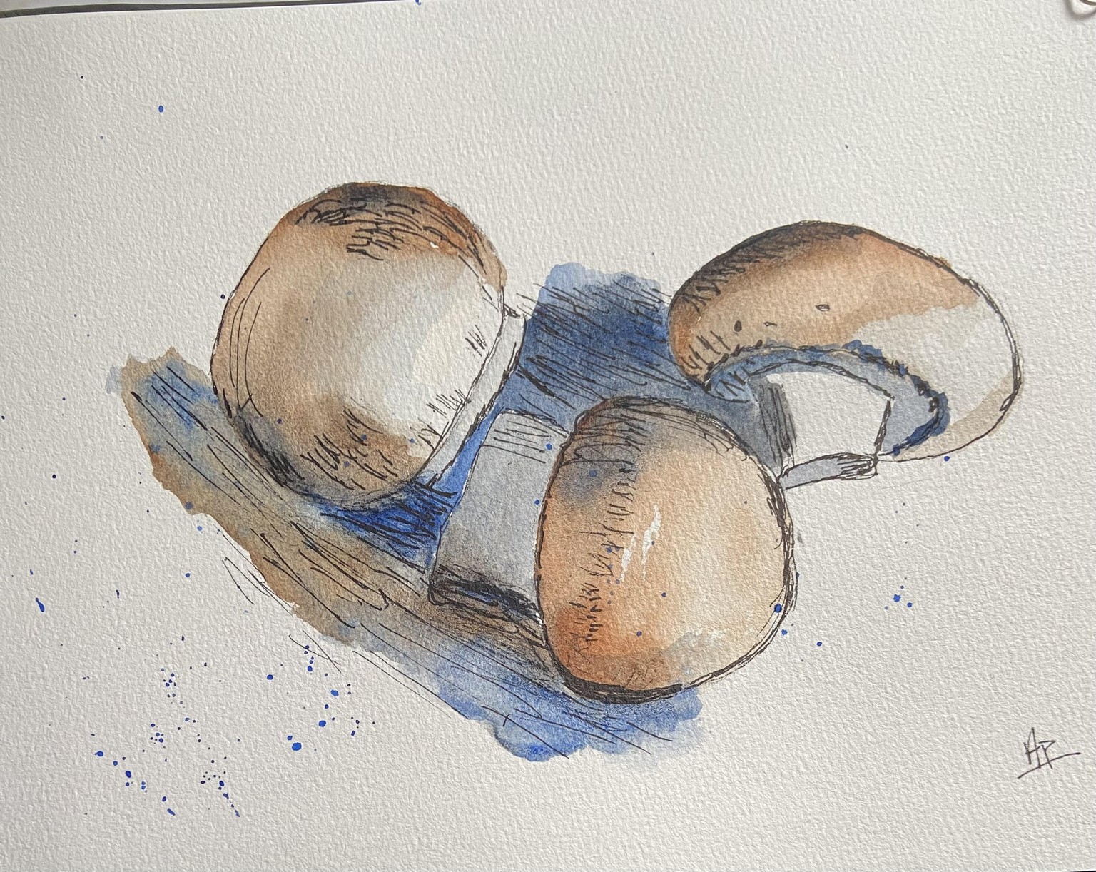 How to sketch fruits & veggies in watercolour & pen - image 1 - student project