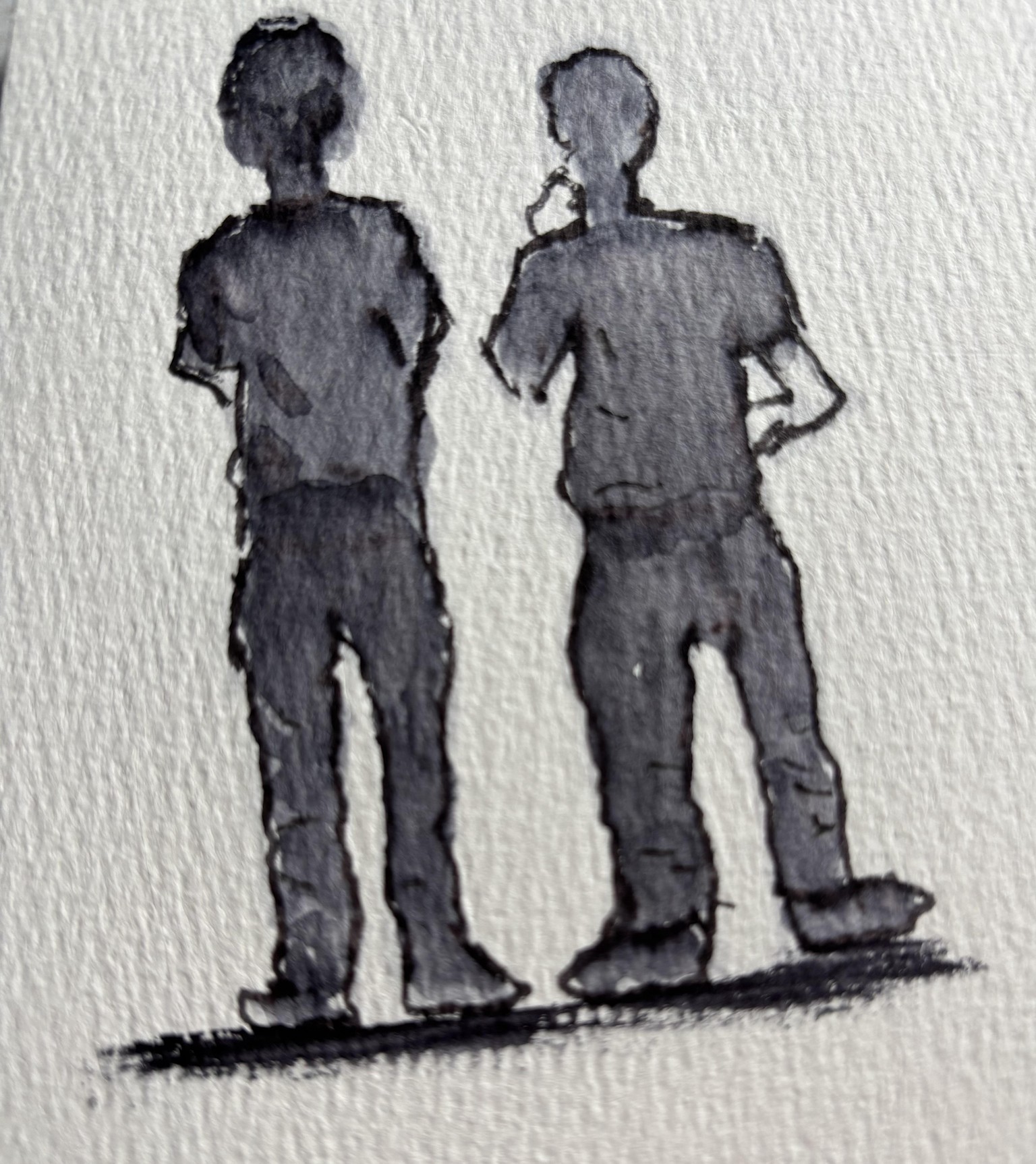 Line and wash silhouette - image 1 - student project