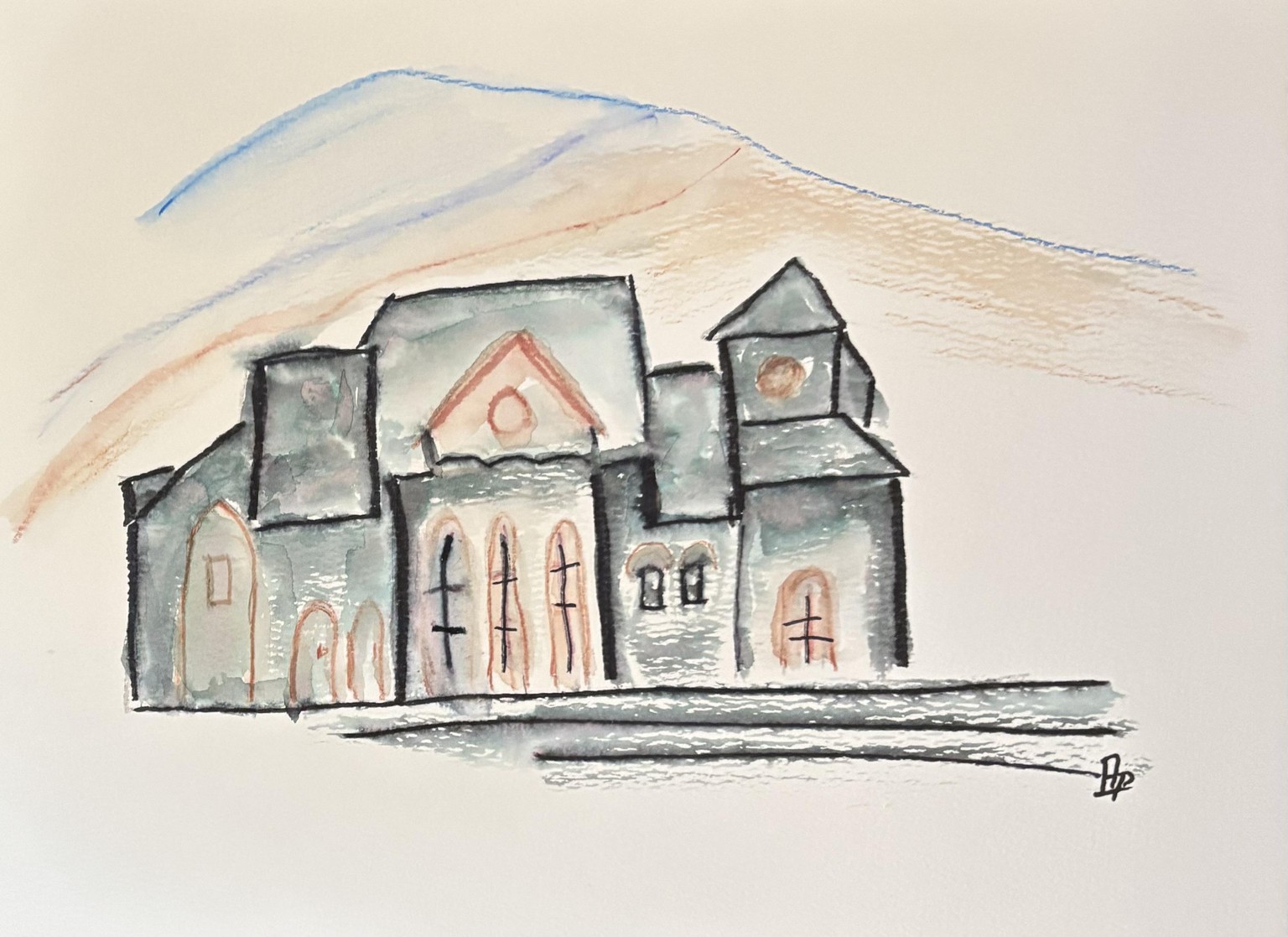 Create simple line and washes. - image 1 - student project