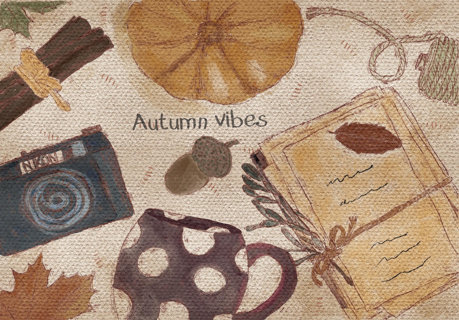 Watercolour autumn in procreate with Inga Yoon - image 1 - student project