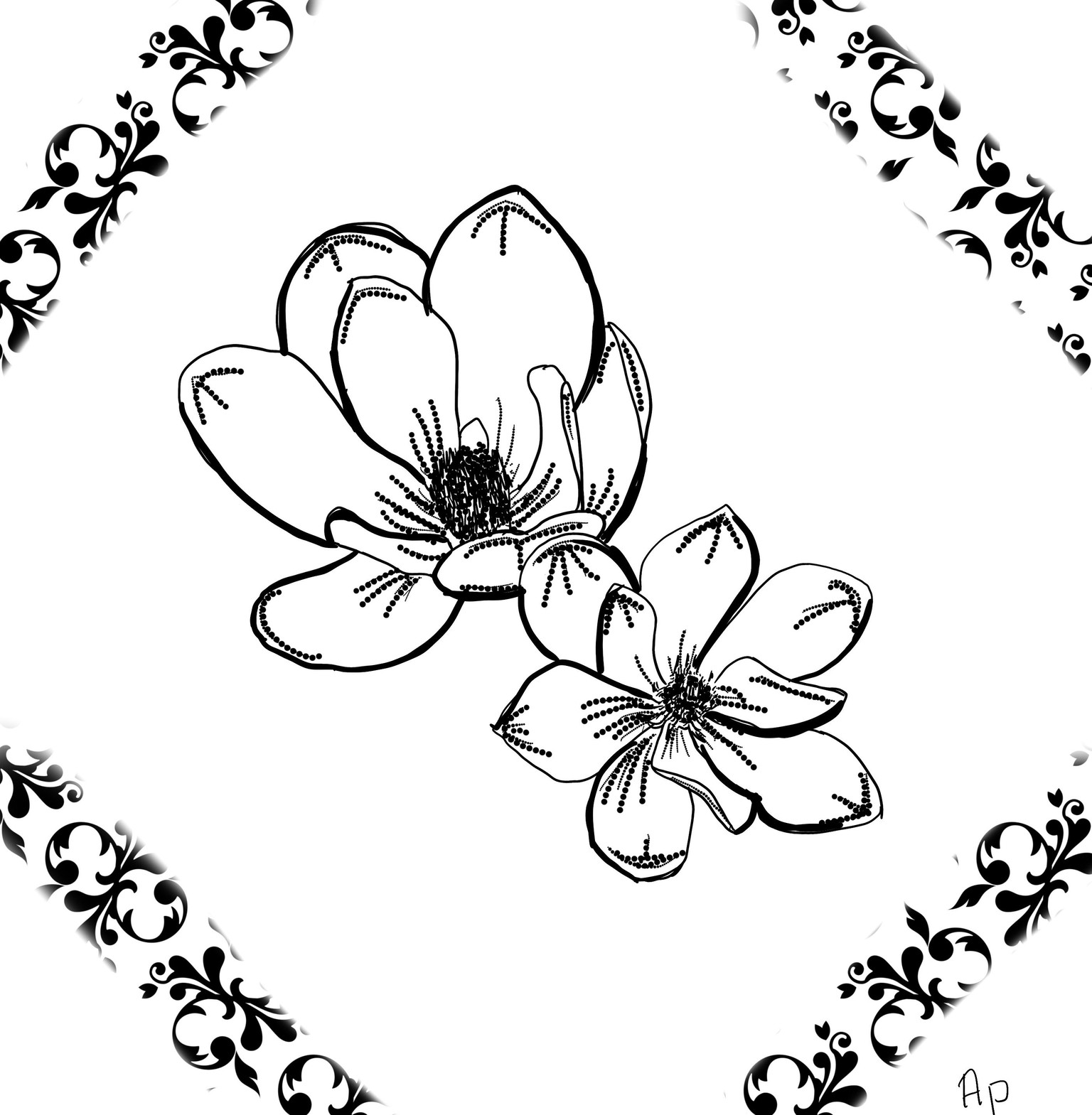 Draw and shade magnolia - image 1 - student project