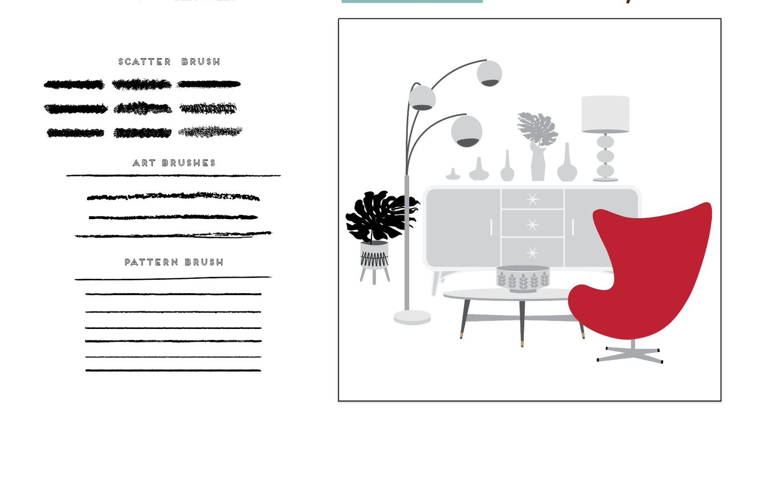 Mid Century Livingroom - image 3 - student project