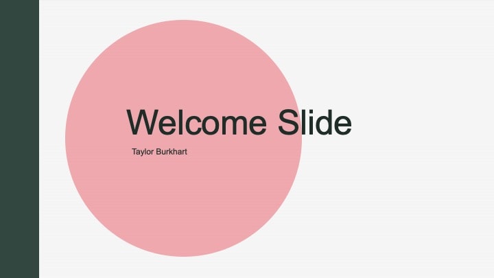 Welcome Slide - image 1 - student project