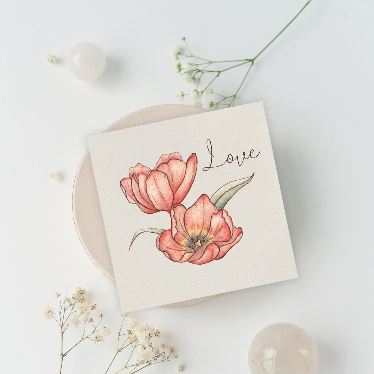 Botanical greeting card - image 1 - student project