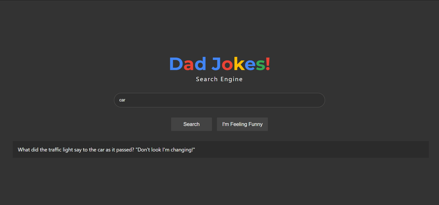 Dad Jokes: Search Engine - image 1 - student project