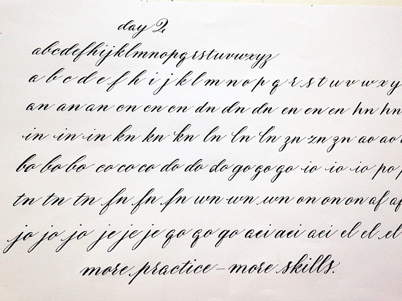 10-DAY Calligraphy project: DAYS 1-5 - image 2 - student project