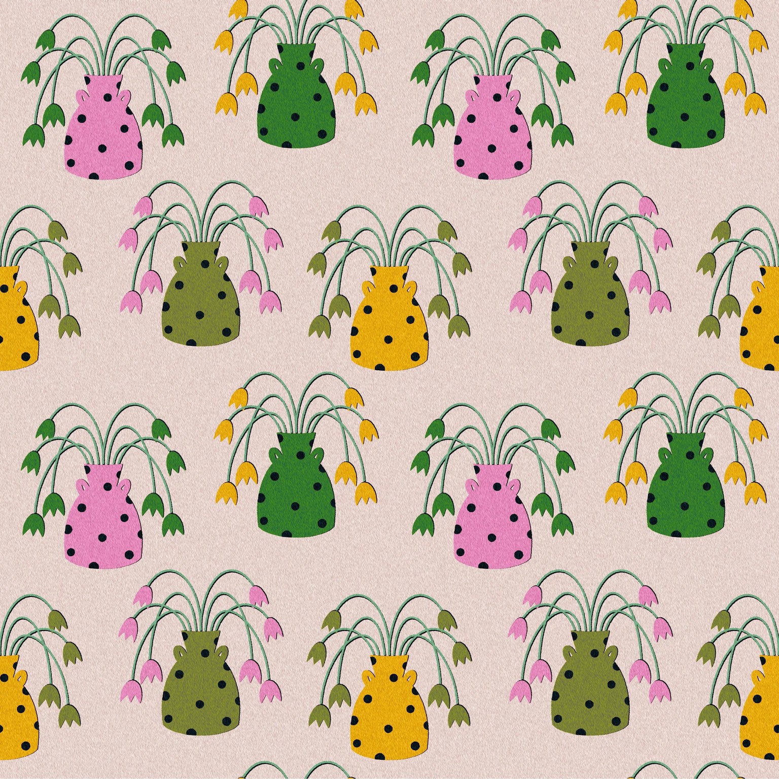 Colorful vases pattern - image 3 - student project