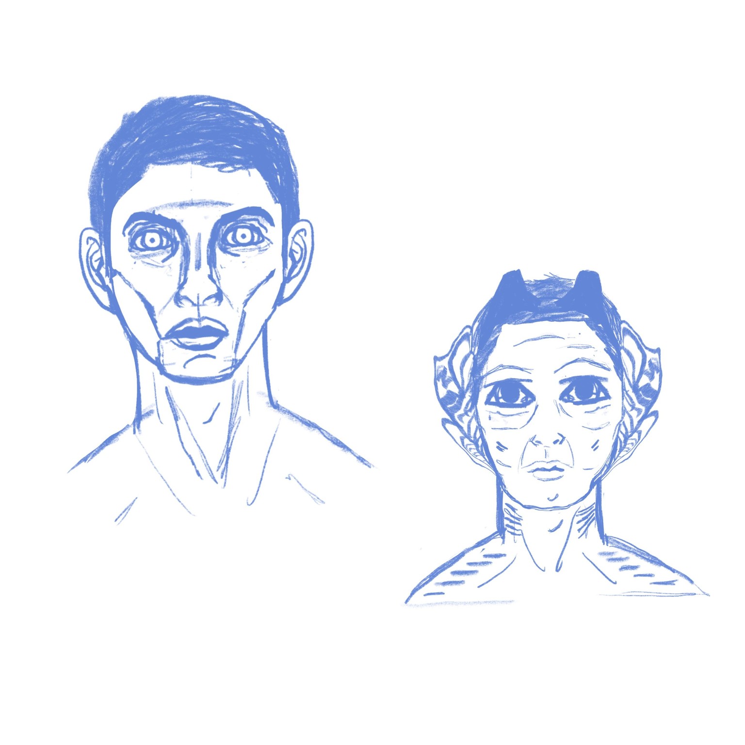 Character mock-ups - image 1 - student project