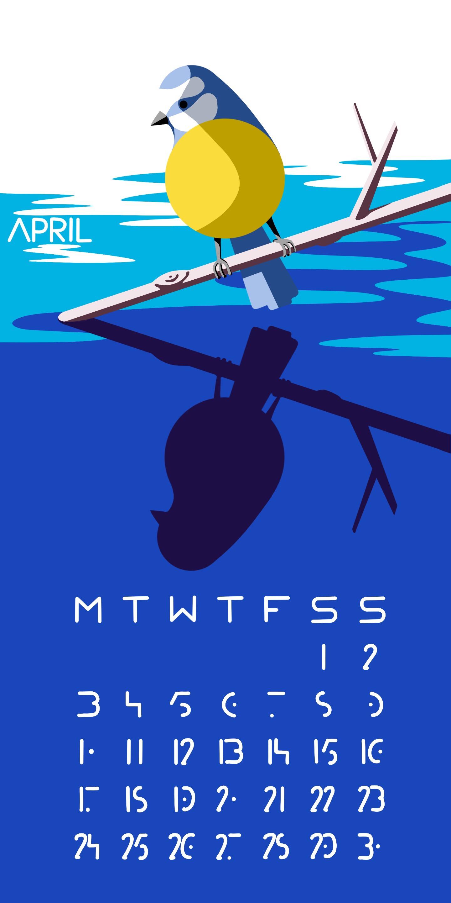 April Calendar - image 2 - student project