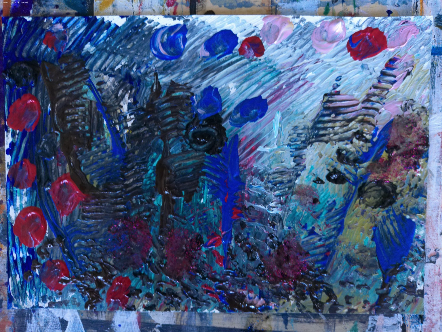 UNIQUE WAY OF PAINTING GRASSES, FLOWERS AND NATURE. - image 3 - student project