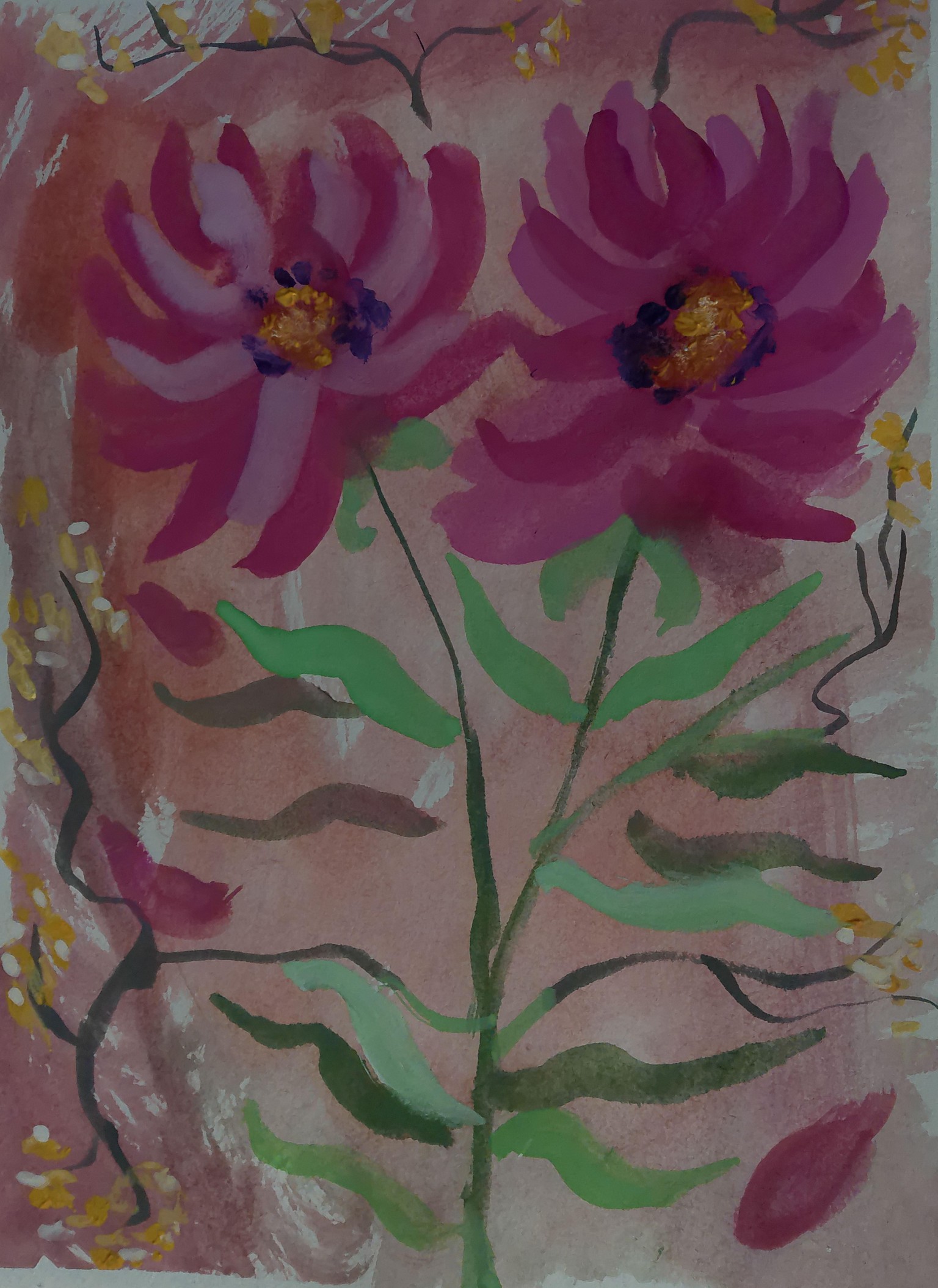 GUOACHE FLORALS. - image 1 - student project