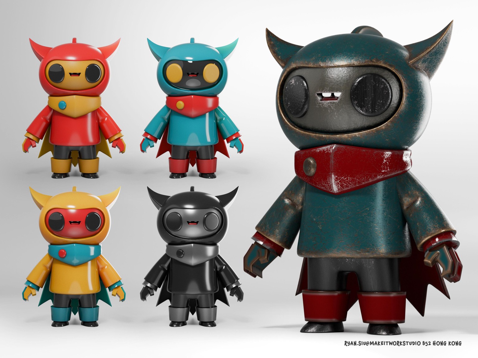 DIGITAL SCULPT TO BLENDER :NINJA WARRIOR: - image 2 - student project