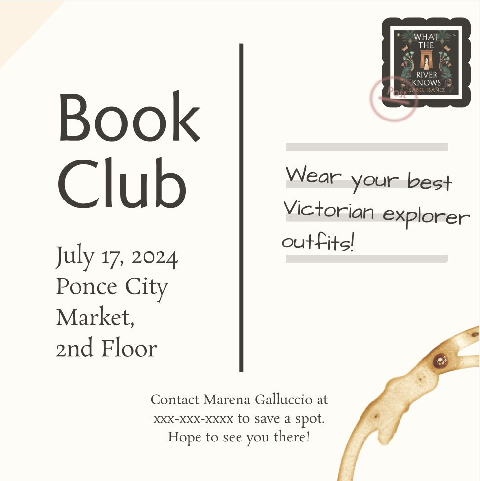 Book club postcard & social post - image 2 - student project