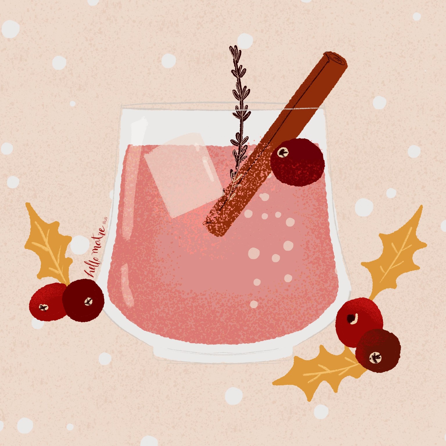 Wintery christmas drink - image 2 - student project