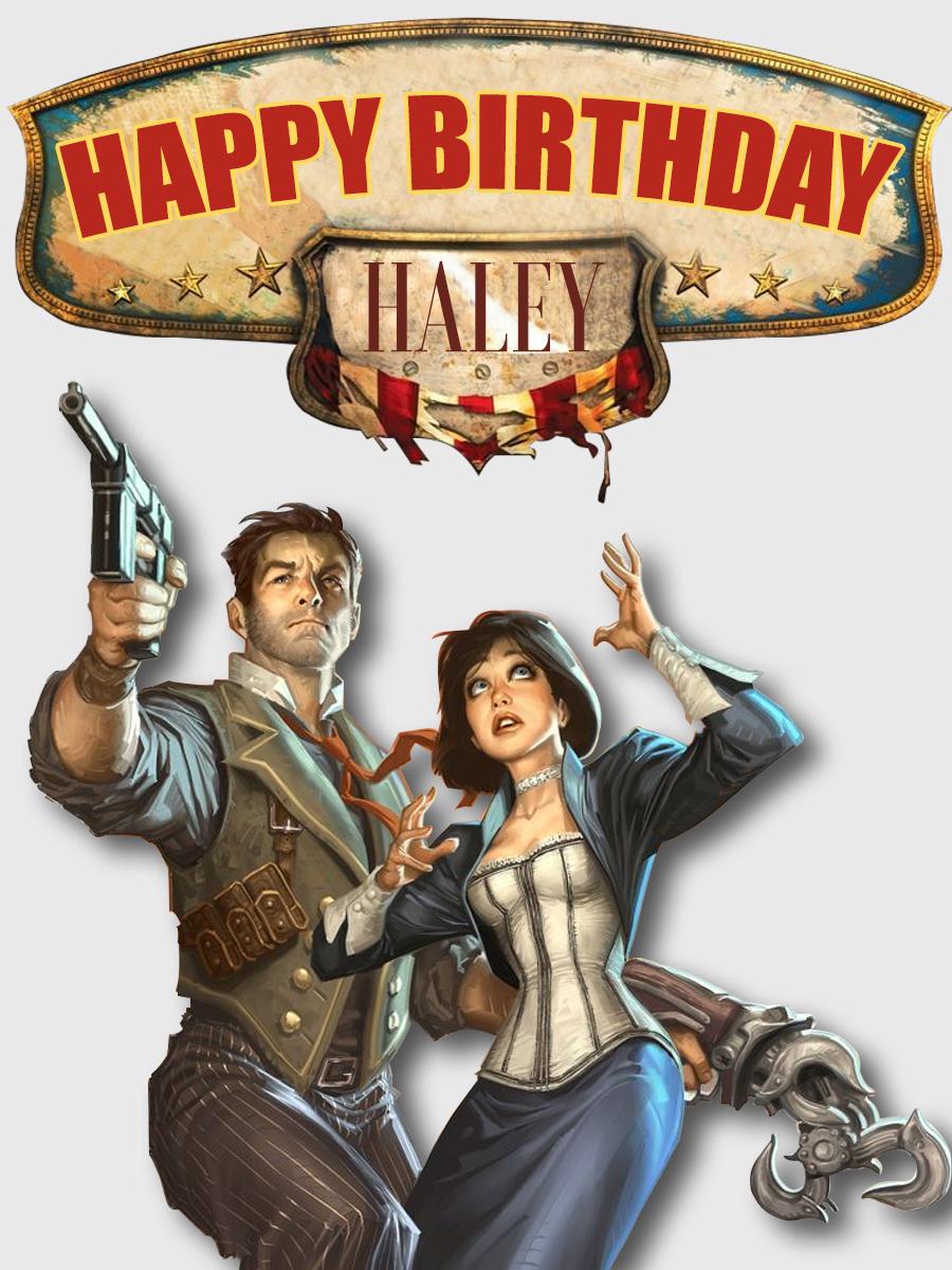 Bioshock Infinite Birthday Card - image 1 - student project