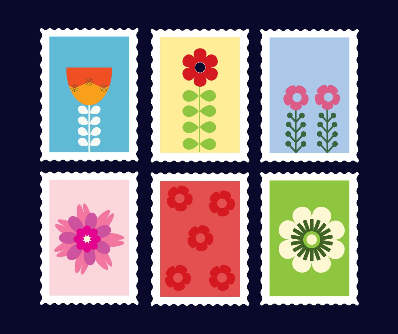Flower Stamps - image 1 - student project