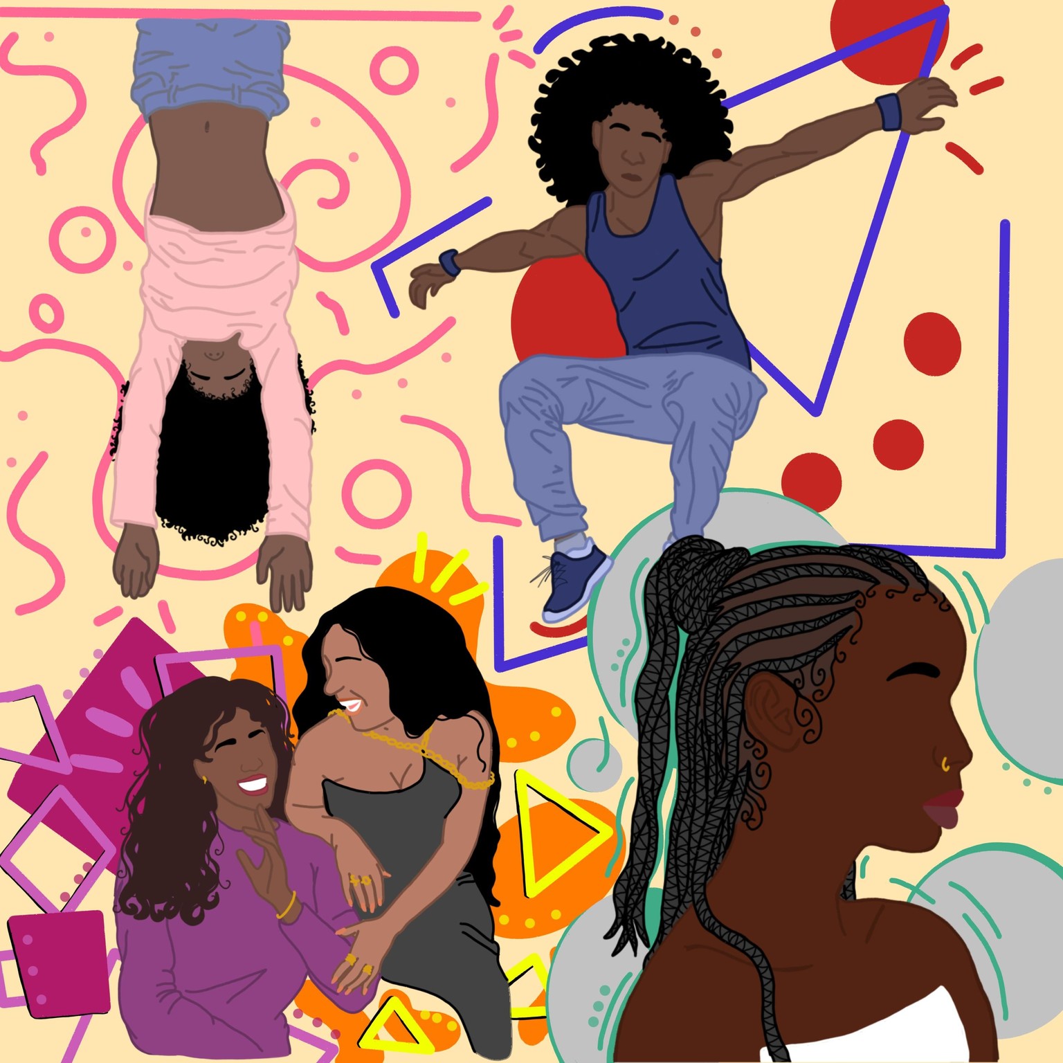 illustrating black hair - image 1 - student project