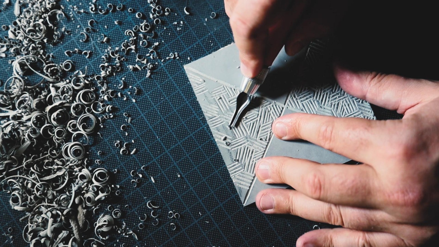 Abstract Linocut Patterns - image 2 - student project
