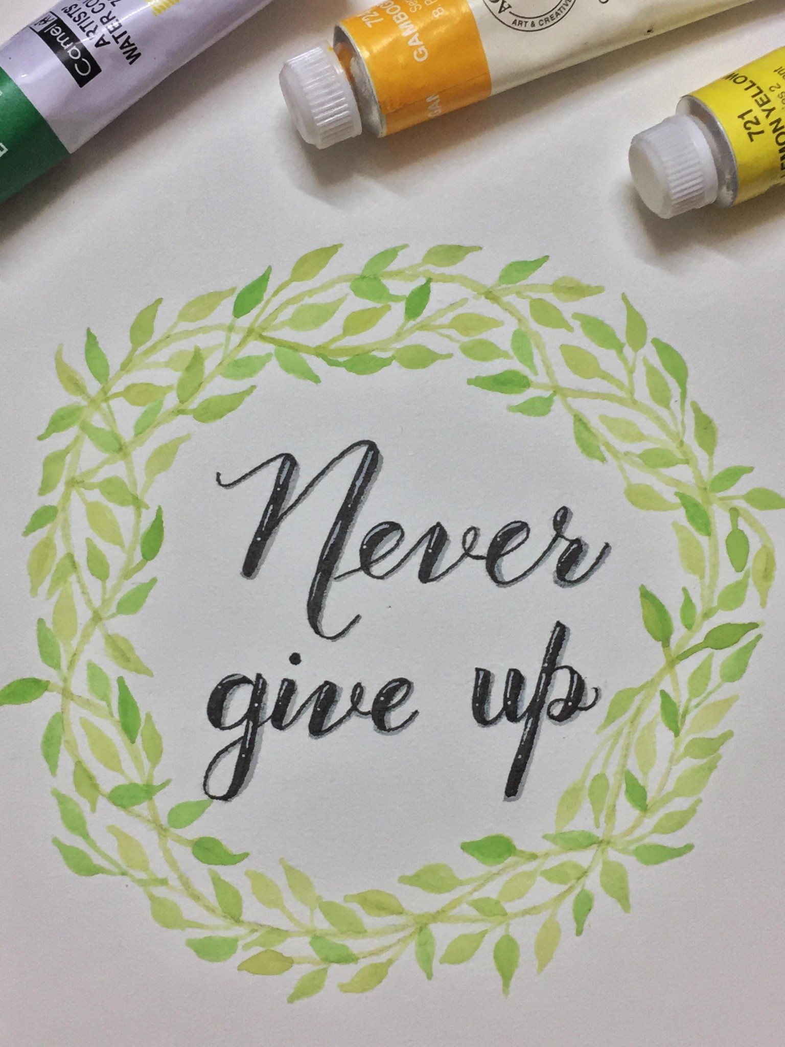 Lettering and Floral Wreaths - image 1 - student project