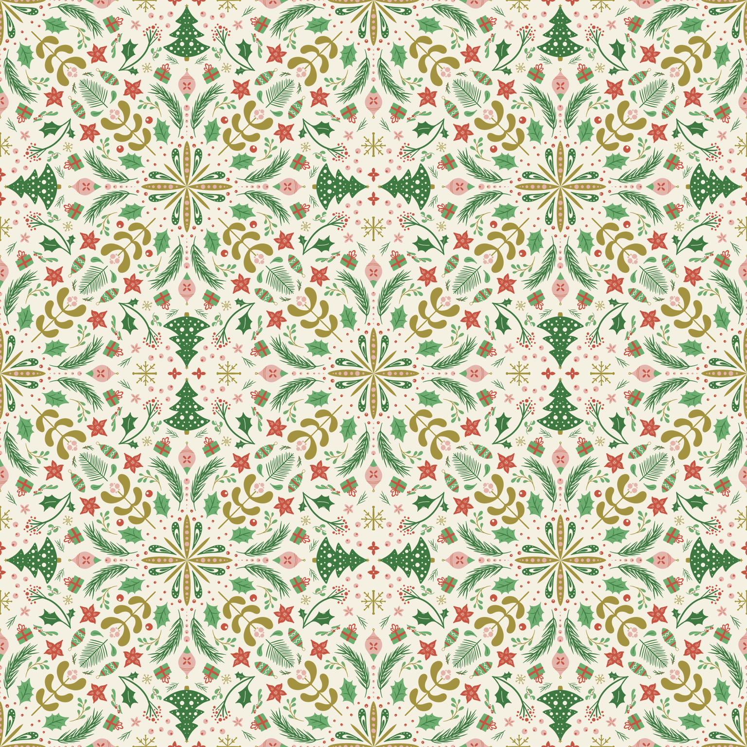 Christmas wrapping paper - image 1 - student project