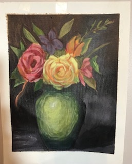 Acrylic flowers - image 1 - student project