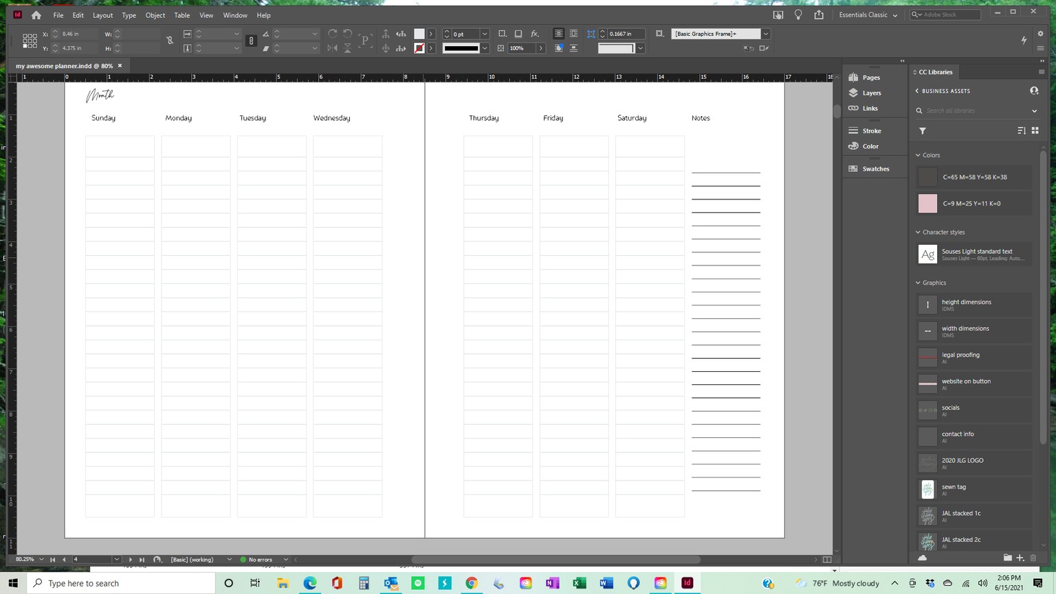 My Awesome Planner - image 2 - student project