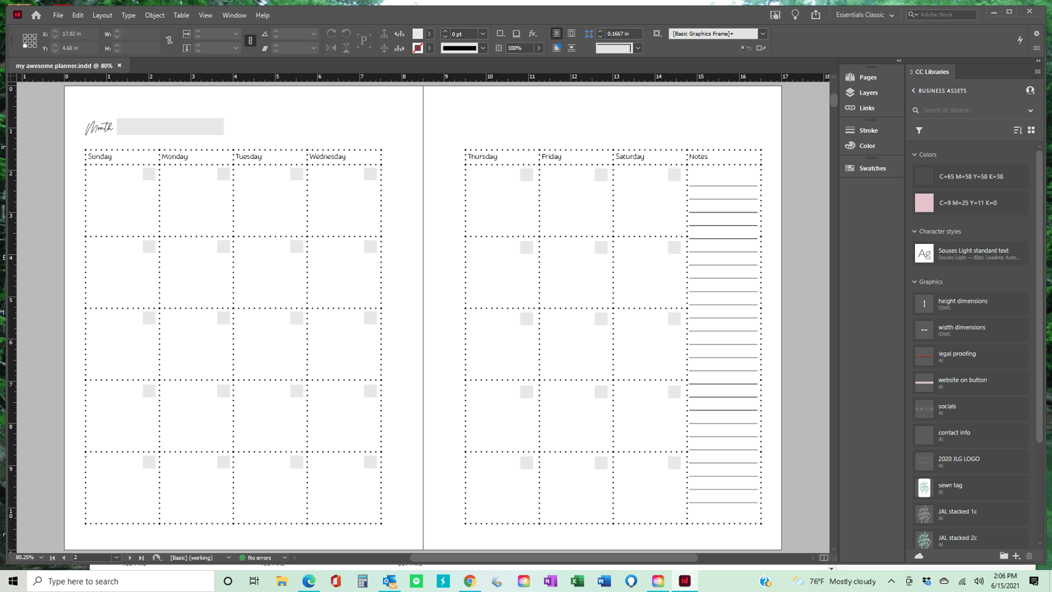 My Awesome Planner - image 3 - student project