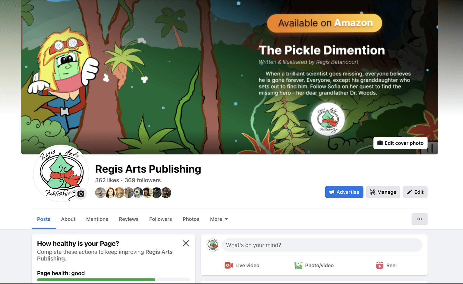 Author facebook page - image 1 - student project