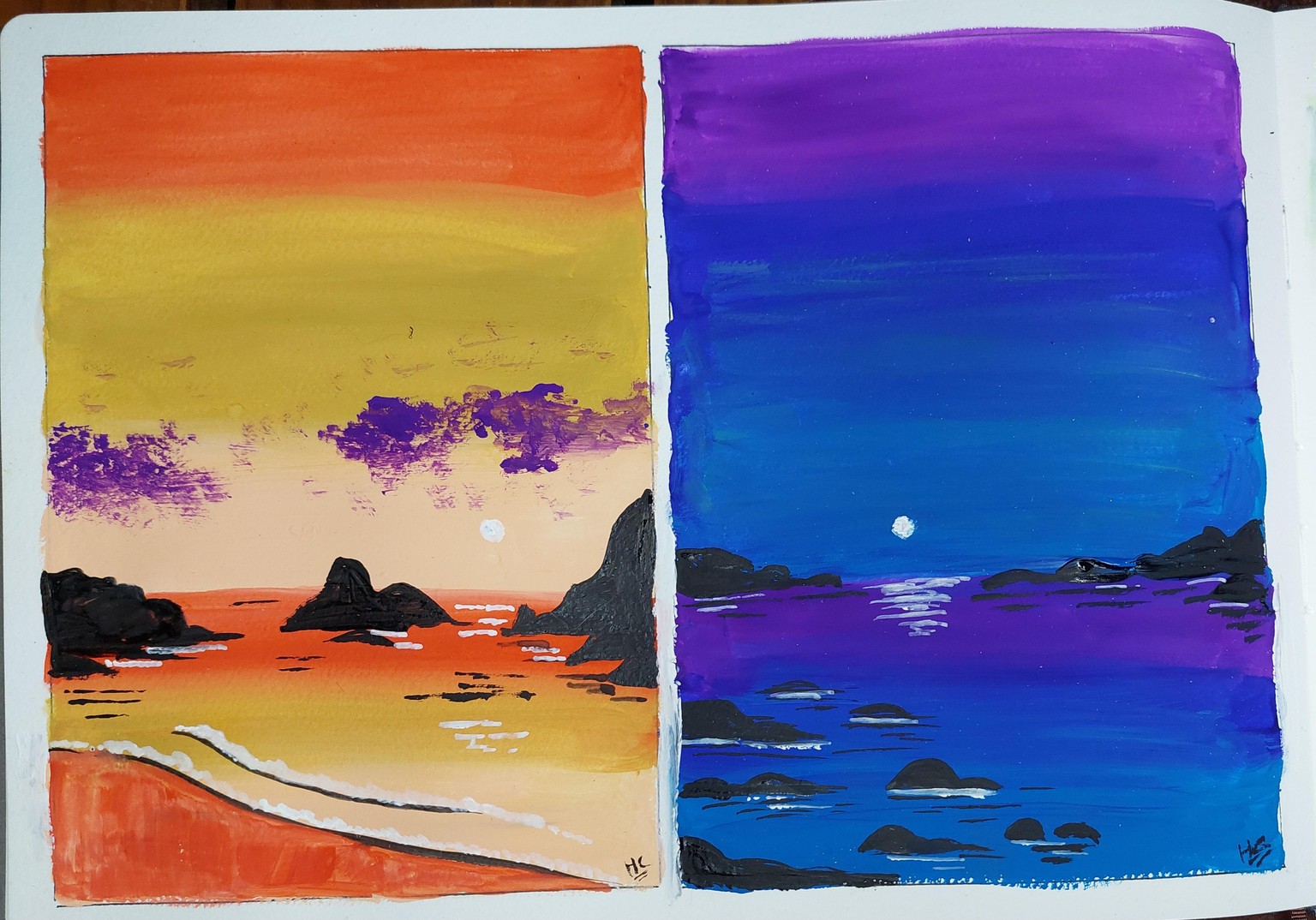 Landscapes in gouache - image 4 - student project