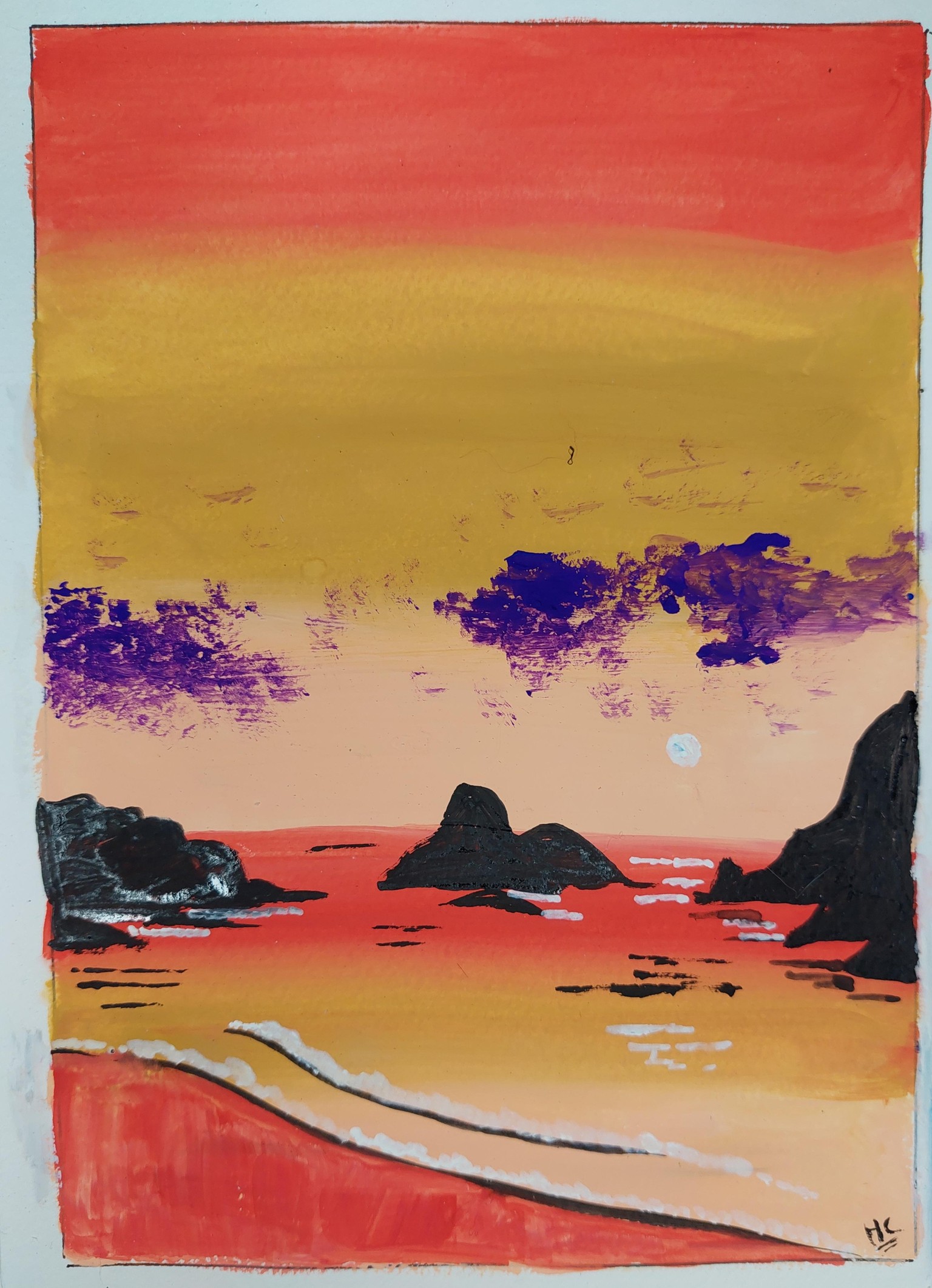 Landscapes in gouache - image 5 - student project
